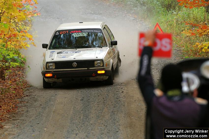 Adam VanDamme / Andrew Herron VW Golf on SS15, Double Trouble.