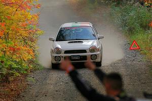 Ivo Draganov / Vladimir Yanev Subaru WRX Wagon on SS15, Double Trouble.