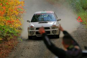 Ivo Draganov / Vladimir Yanev Subaru WRX Wagon on SS15, Double Trouble.