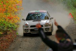 Ivo Draganov / Vladimir Yanev Subaru WRX Wagon on SS15, Double Trouble.