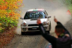 Ivo Draganov / Vladimir Yanev Subaru WRX Wagon on SS15, Double Trouble.