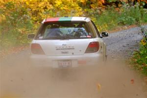 Ivo Draganov / Vladimir Yanev Subaru WRX Wagon on SS15, Double Trouble.