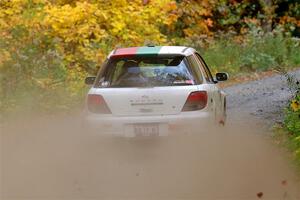 Ivo Draganov / Vladimir Yanev Subaru WRX Wagon on SS15, Double Trouble.