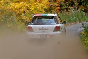 Ivo Draganov / Vladimir Yanev Subaru WRX Wagon on SS15, Double Trouble.