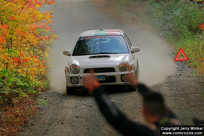 Ivo Draganov / Vladimir Yanev Subaru WRX Wagon on SS15, Double Trouble.