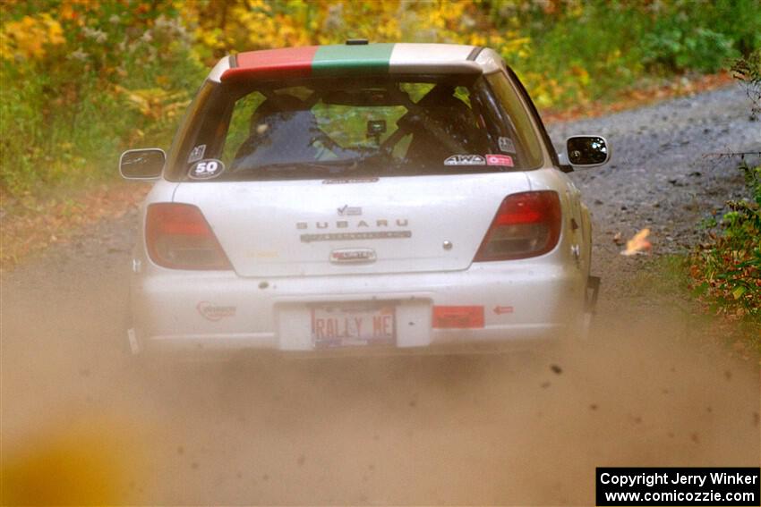 Ivo Draganov / Vladimir Yanev Subaru WRX Wagon on SS15, Double Trouble.