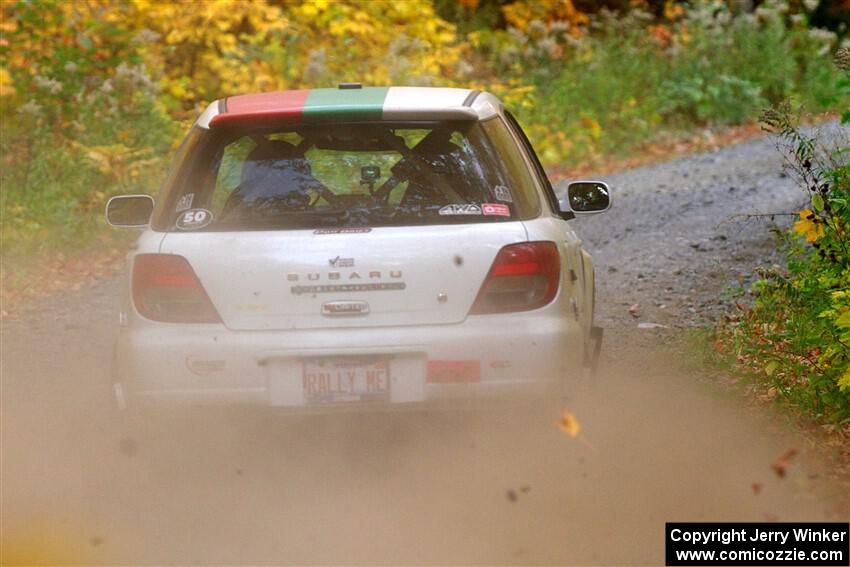 Ivo Draganov / Vladimir Yanev Subaru WRX Wagon on SS15, Double Trouble.