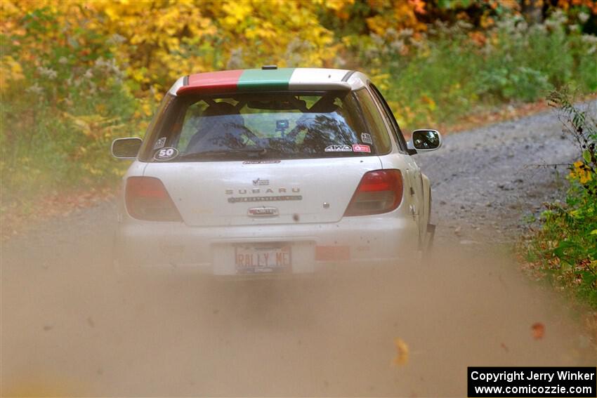 Ivo Draganov / Vladimir Yanev Subaru WRX Wagon on SS15, Double Trouble.