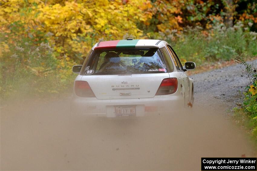 Ivo Draganov / Vladimir Yanev Subaru WRX Wagon on SS15, Double Trouble.