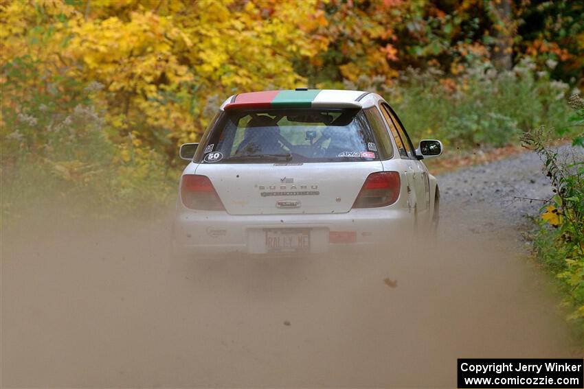 Ivo Draganov / Vladimir Yanev Subaru WRX Wagon on SS15, Double Trouble.