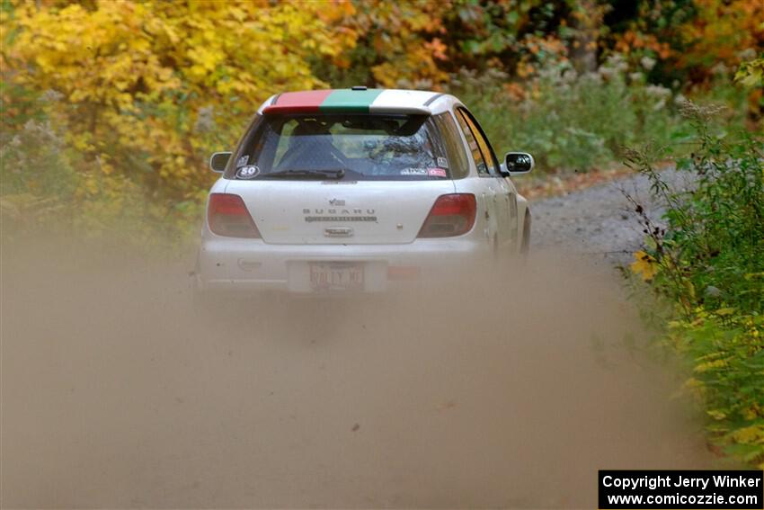 Ivo Draganov / Vladimir Yanev Subaru WRX Wagon on SS15, Double Trouble.