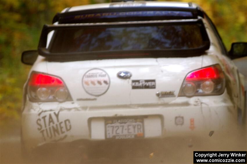 Scott Crouch / Elizabeth Crouch Subaru WRX on SS15, Double Trouble.