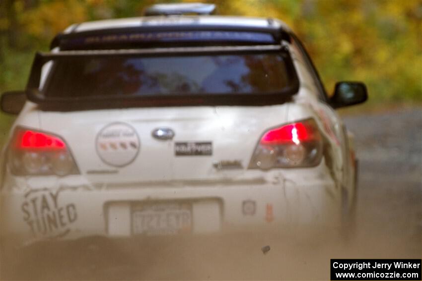 Scott Crouch / Elizabeth Crouch Subaru WRX on SS15, Double Trouble.