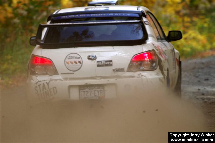 Scott Crouch / Elizabeth Crouch Subaru WRX on SS15, Double Trouble.