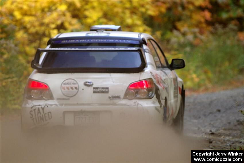 Scott Crouch / Elizabeth Crouch Subaru WRX on SS15, Double Trouble.