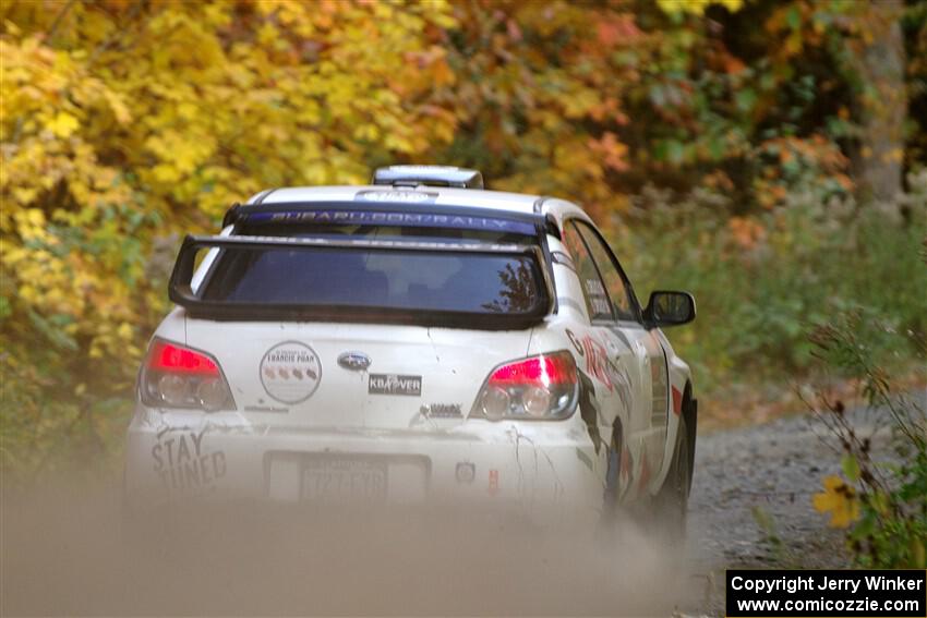 Scott Crouch / Elizabeth Crouch Subaru WRX on SS15, Double Trouble.