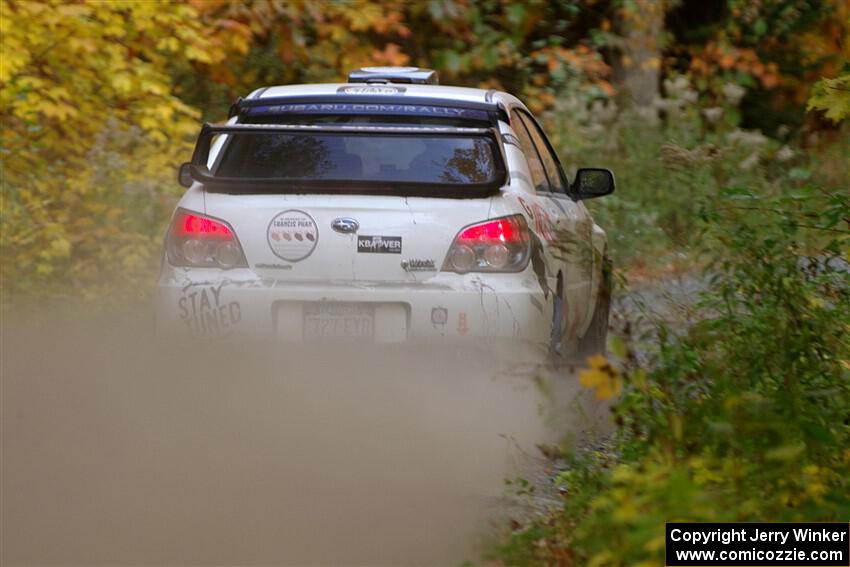 Scott Crouch / Elizabeth Crouch Subaru WRX on SS15, Double Trouble.