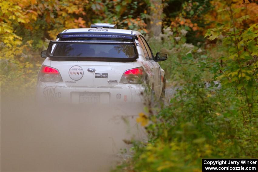 Scott Crouch / Elizabeth Crouch Subaru WRX on SS15, Double Trouble.