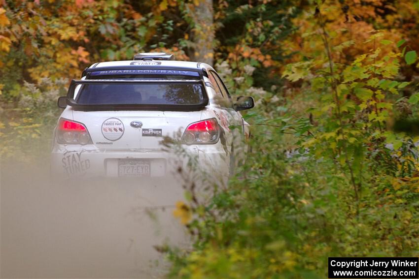 Scott Crouch / Elizabeth Crouch Subaru WRX on SS15, Double Trouble.