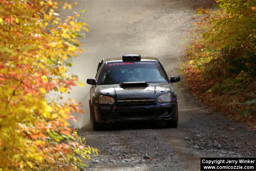 James Pryzbylkowski / Ethan Curtis Subaru WRX on SS15, Double Trouble.