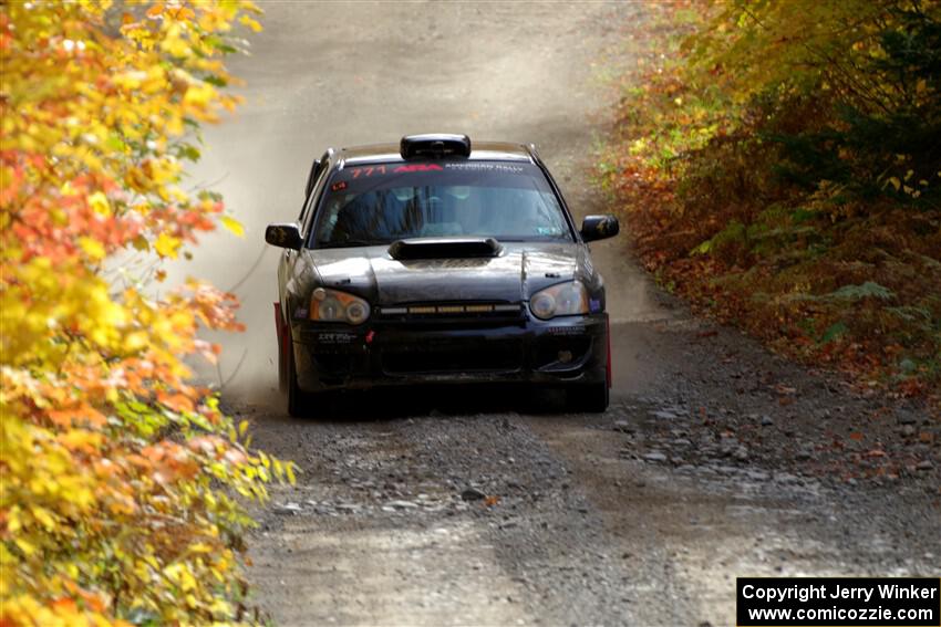 James Pryzbylkowski / Ethan Curtis Subaru WRX on SS15, Double Trouble.