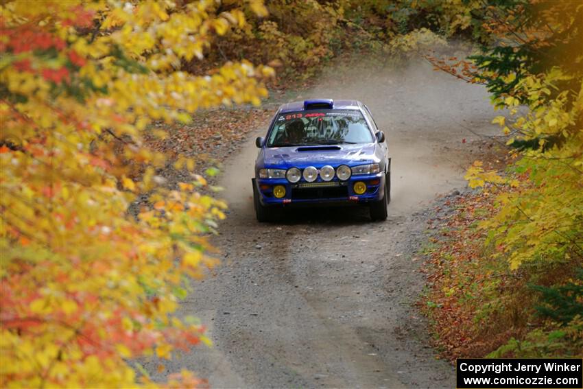 Bryan Pepp / Tim O'Brien Subaru Impreza on SS15, Double Trouble.