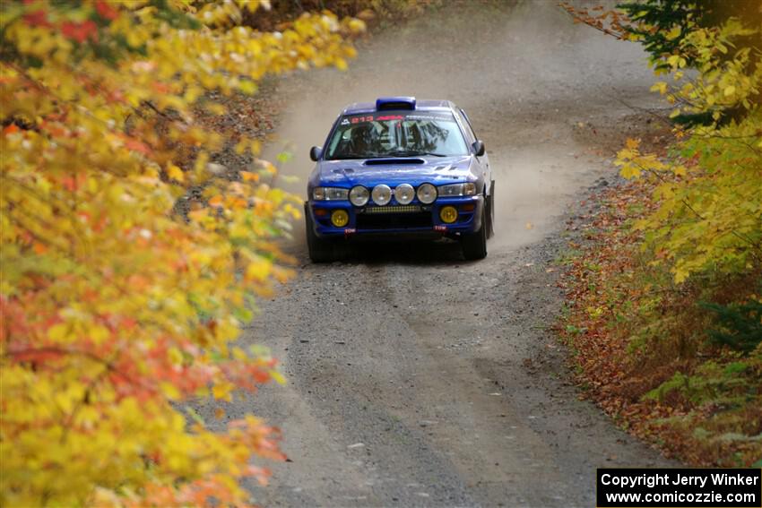 Bryan Pepp / Tim O'Brien Subaru Impreza on SS15, Double Trouble.