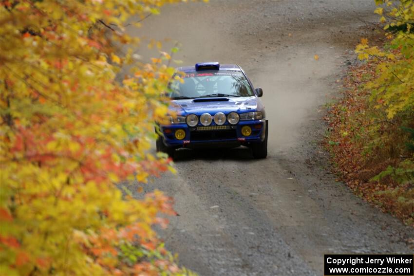 Bryan Pepp / Tim O'Brien Subaru Impreza on SS15, Double Trouble.