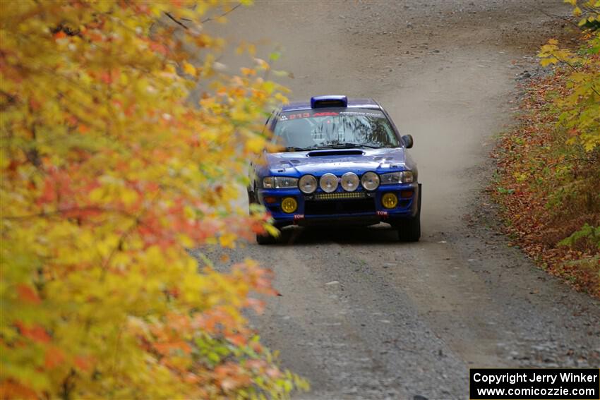 Bryan Pepp / Tim O'Brien Subaru Impreza on SS15, Double Trouble.