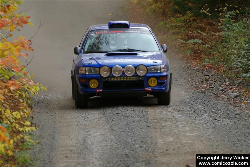 Bryan Pepp / Tim O'Brien Subaru Impreza on SS15, Double Trouble.