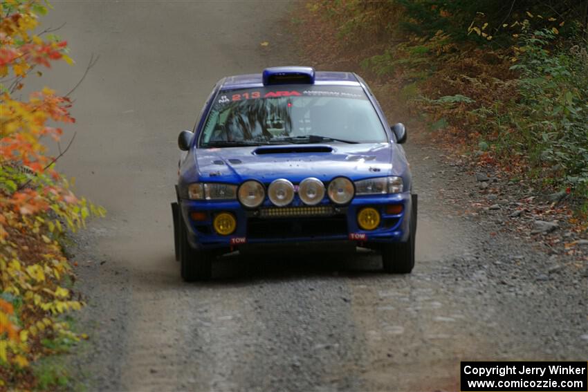 Bryan Pepp / Tim O'Brien Subaru Impreza on SS15, Double Trouble.