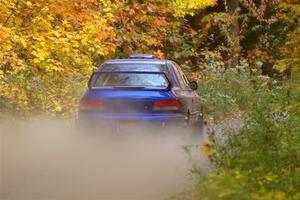 Bryan Pepp / Tim O'Brien Subaru Impreza on SS15, Double Trouble.