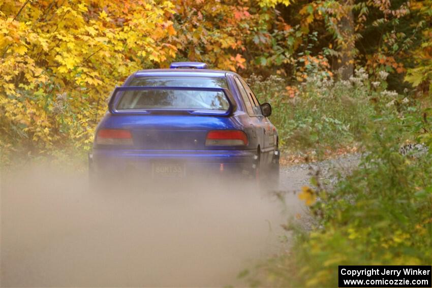 Bryan Pepp / Tim O'Brien Subaru Impreza on SS15, Double Trouble.