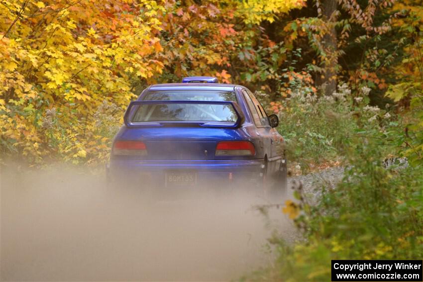 Bryan Pepp / Tim O'Brien Subaru Impreza on SS15, Double Trouble.