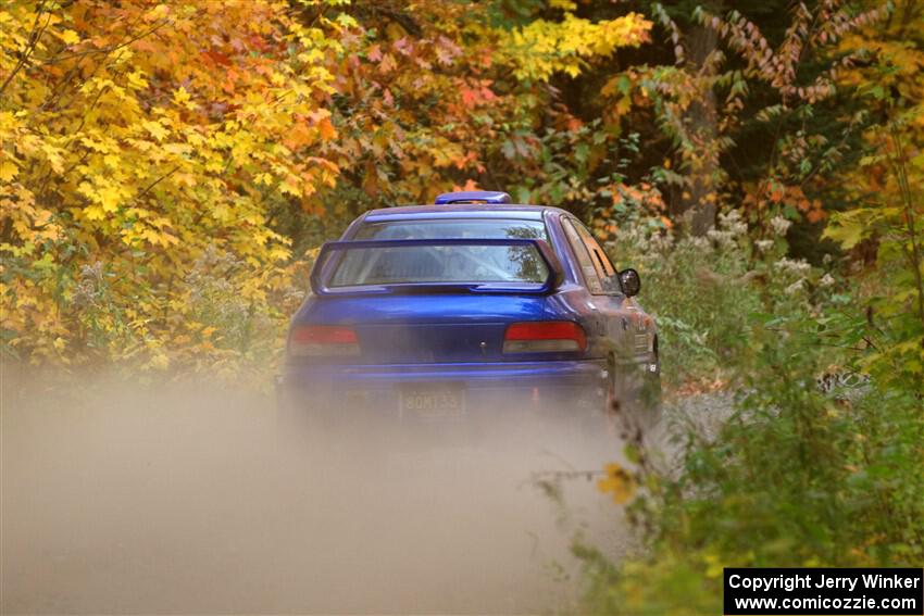 Bryan Pepp / Tim O'Brien Subaru Impreza on SS15, Double Trouble.