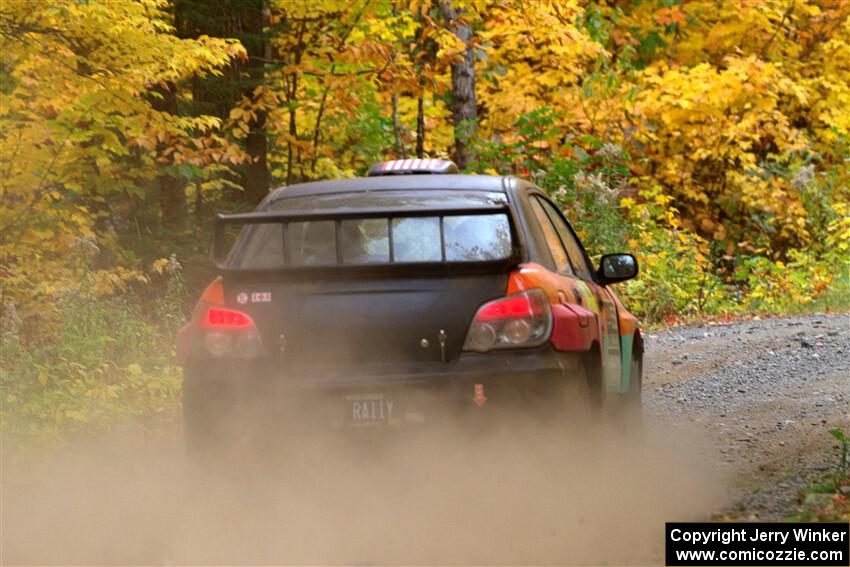 Colin Gleason / Tom Addison Subaru Impreza 2.5RS on SS15, Double Trouble.