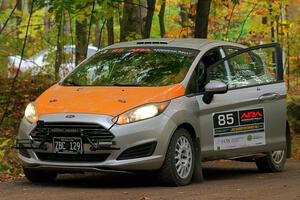 Brent Lucio / Tim Kohlmann Ford Fiesta prepares for the start of SS16, Mount Marquette.