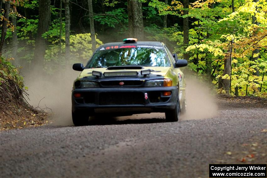 Sean Costello / Steve Blomquist-Scanlan Subaru Impreza 2.5RS on SS16, Mount Marquette.