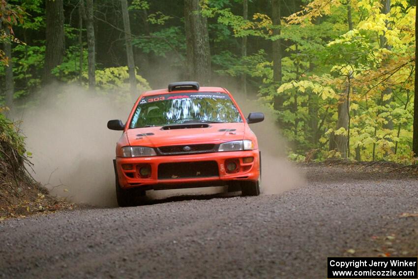 Travis Mattonen / Anikka Nykanen Subaru Impreza on SS16, Mount Marquette.