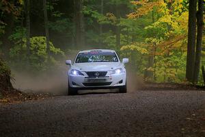 John Barnett / Matt Vaught Lexus IS250 on SS16, Mount Marquette.