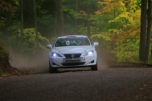 John Barnett / Matt Vaught Lexus IS250 on SS16, Mount Marquette.