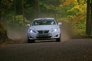 John Barnett / Matt Vaught Lexus IS250 on SS16, Mount Marquette.