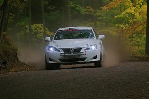 John Barnett / Matt Vaught Lexus IS250 on SS16, Mount Marquette.