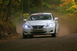 John Barnett / Matt Vaught Lexus IS250 on SS16, Mount Marquette.