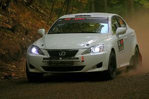 John Barnett / Matt Vaught Lexus IS250 on SS16, Mount Marquette.