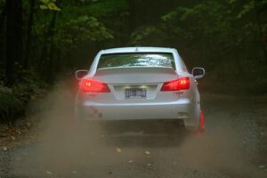 John Barnett / Matt Vaught Lexus IS250 on SS16, Mount Marquette.