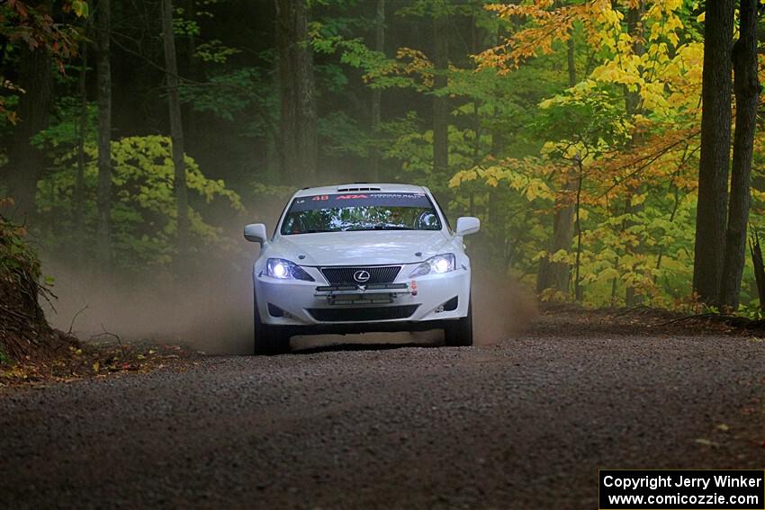 John Barnett / Matt Vaught Lexus IS250 on SS16, Mount Marquette.