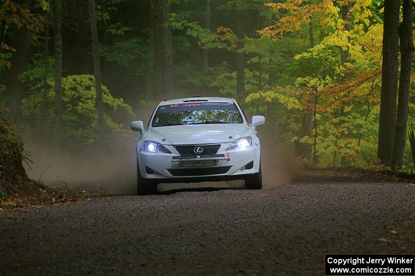 John Barnett / Matt Vaught Lexus IS250 on SS16, Mount Marquette.