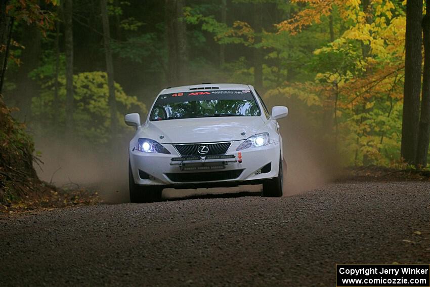 John Barnett / Matt Vaught Lexus IS250 on SS16, Mount Marquette.