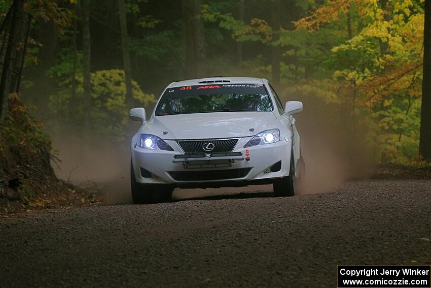 John Barnett / Matt Vaught Lexus IS250 on SS16, Mount Marquette.